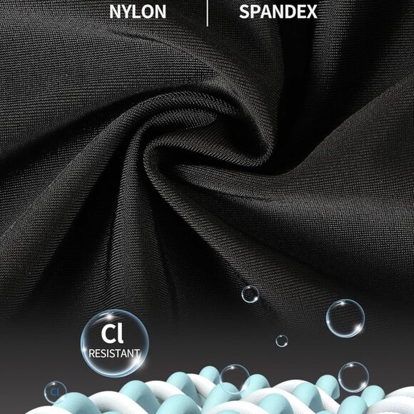 Brand New Womens One Piece Swimsuit Athletic Bathing Suit Xx-large Navy Light Bl - Picture 9 of 9